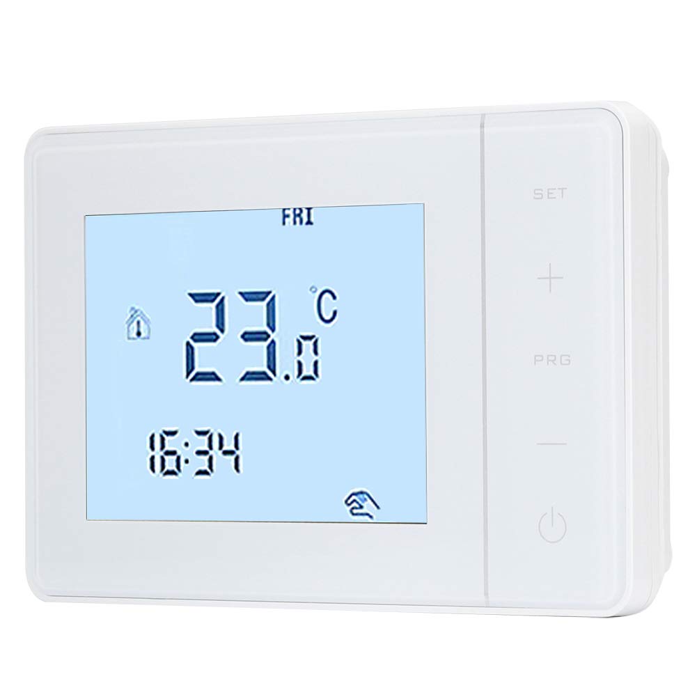 Tyenaza Regolatore di Temperatura Termostato Intelligente programmabile Display LCD Touchscreen Regolatori digitali a Parete Intelligenti per edifici per uffici scolastici a casa 220V