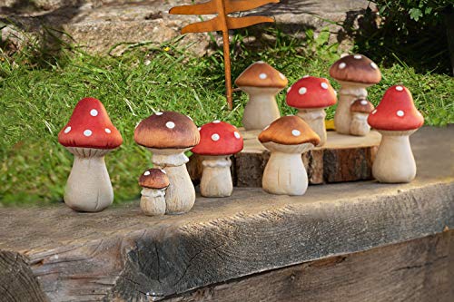 Fliegenpilz Petit, im 8er Set, Keramik, höhe 5 bis 7 cm, tolle...