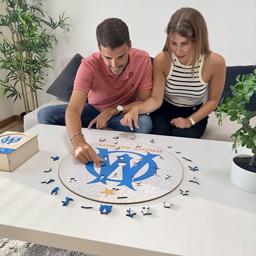 Iconic Puzzles - Marseille, Logo, Officially Licensed Wooden Puzzle, 100% Sustainable, Gift for Adults and Children Size M, 270 Pieces - Image 2