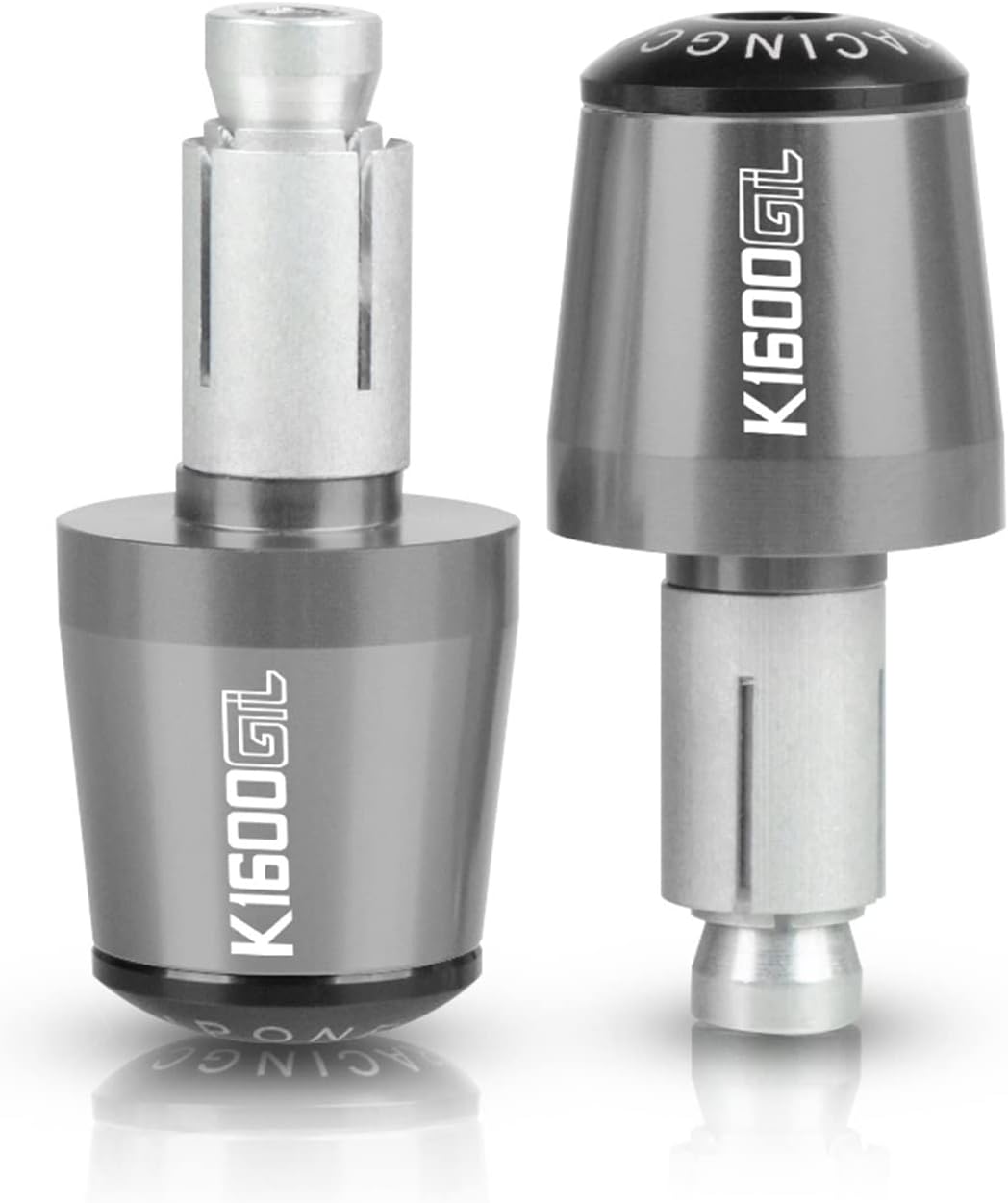 for BMW K1600 GTL K1600GTL 2011-2017 2018 2019 Motorcycle Handlebar End Aluminum Handle Bar End Caps Grips Cap Balanced Plug with Logo (Color : G)