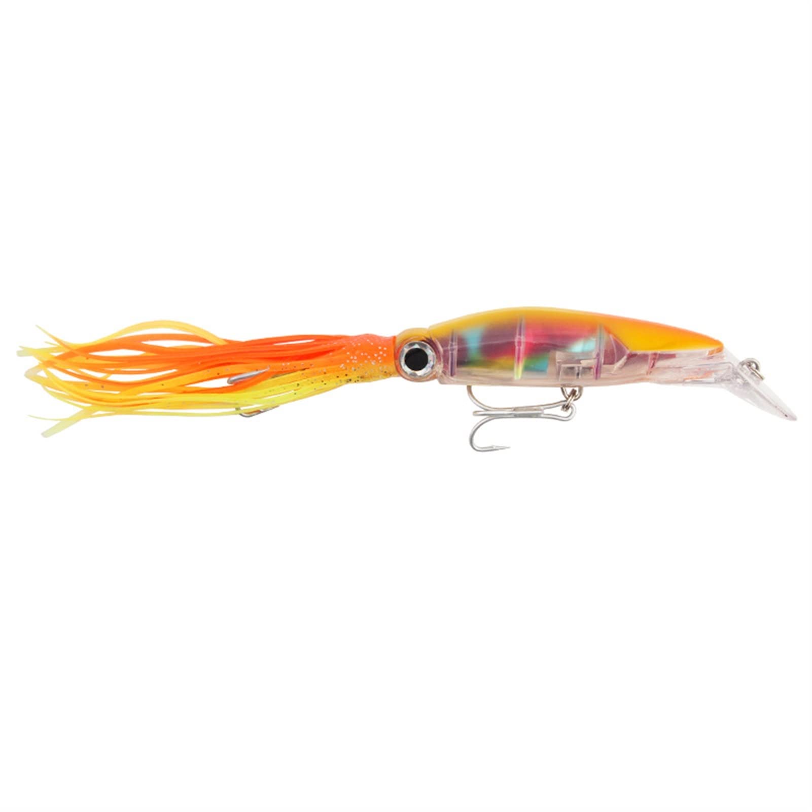10 Pezzi 23 cm 38 g Simulazione realistica Esca per Calamari Esche da Nuoto in plastica Morbida Esca da Pesca affondante a Colpo Lungo con vividi Occhi 3D Uncino affilato Attrezzatura per la