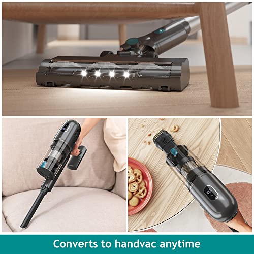 Prettycare Cordless Vacuum Cleaner, 30Kpa Powerful Stick Vacuum With Brushless Motor, Led Touch Display, 45 Mins Long Runtime, Self-Standing Lightweight Vacuum For Hard Floor Carpet Pet Hair, P1 Pro #TOP5