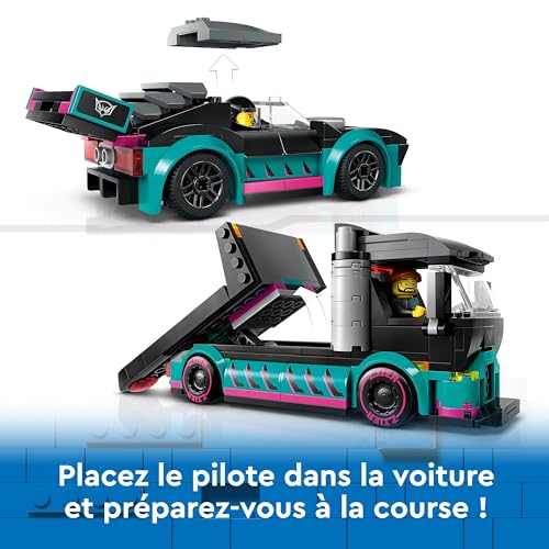 60406 La voiture de course et le camion de transport de voitures LEGO® City - vue 10