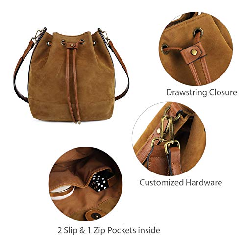 AFKOMST Beuteltasche Damen,Leicht Schultertasche Damen Gross und Sanft Handtasche mit 2 Schulterriemen - Image 5
