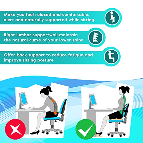 m zimoon Mesh Back Support, Mesh Lumbar Support Cushion Air Flow Chair Back Support with Elastic Strap Back Rest for Home Office Chair Car Seat Back Pain Relief - Cosy Home Interiors m zimoon Mesh Back Support, Mesh Lumbar Support Cushion Air Flow Chair Back Support with Elastic Strap Back Rest for Home Office Chair Car Seat Back Pain Relief - Image 4