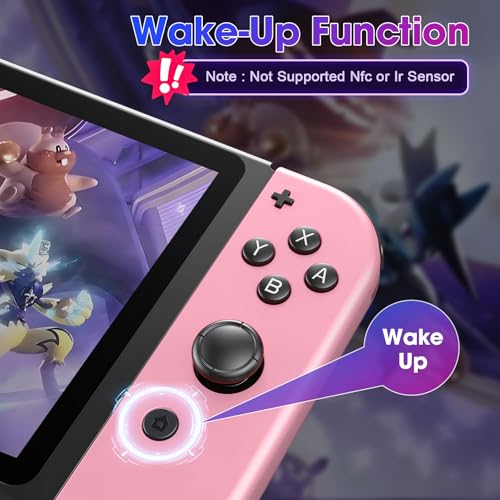 Sylphidara Replacement for Nintendo Switch Controller, Switch Controllers Compatible with Nintendo Switch/OLED/Lite, Support Dual Vibration/6-Axis Gyro/Motion Control/Wake-up Pink-Pink - Image 5