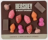 HERSHEY'S Beauty Blender Makeup Sponges 12-Pack - Twizzler, Reese's, Bubble Yum, Jolly Rancher, Kisses and Chocolate Bar Shapes The Ultimate Gift for Teens or Your Wife