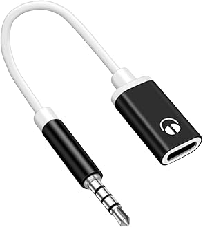 3.5mm Male to Type C Female Headphone Jacks Adapter USB C to Auxs Sound Cable