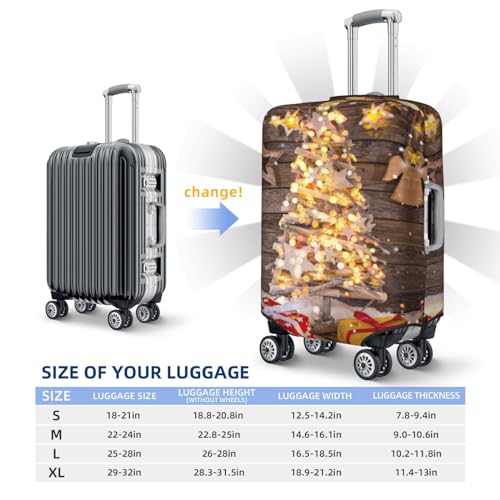 Travel Luggage Cover Protector - Christmas Tree 01 Washable Suitcase Covers For 18-32 Inch Luggage2