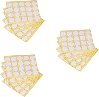 SHINEOFI 3 Juegos De Puntos Adhesivos De Doble Cara Para Mechas De Velas Fáciles De Aplicar Y Quitar Espuma Adhesiva Para Hacer Velas Color Amarillo 300 Unidades X 3