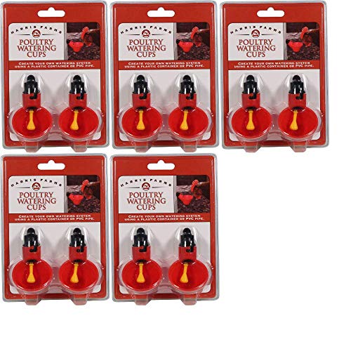 Poultry Watering Cups, Pack of 5