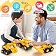 YGNNXRN Sandspielzeug Bagger Sandkasten für Kinder ab 3+ Jahre – 3 Stück Bauwagen Spielzeug Set, Kipper & Radlader – Baustellenfahrzeuge aus Kunststoff – Geschenk für Jungen & Mädchen