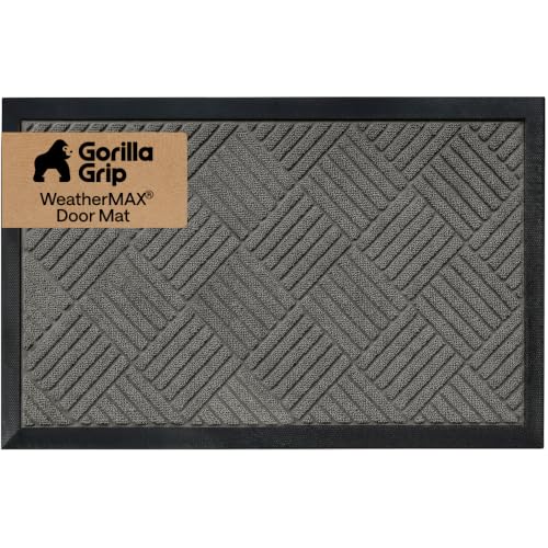 GORILLA GRIP 100% Waterproof All-Season WeatherMAX Doormat...