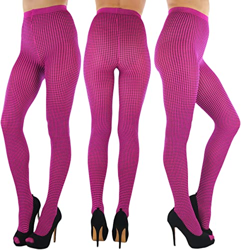 Image of ToBeInStyle Women's Argyle Checkered Diamond Rhombus Net Opaque Sheer Tights Pantyhose