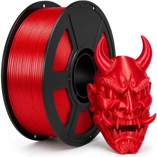 Hynqaro Silk PLA Filament 1.75mm, 3D Printer Filament 1kg (2.2lbs) Red