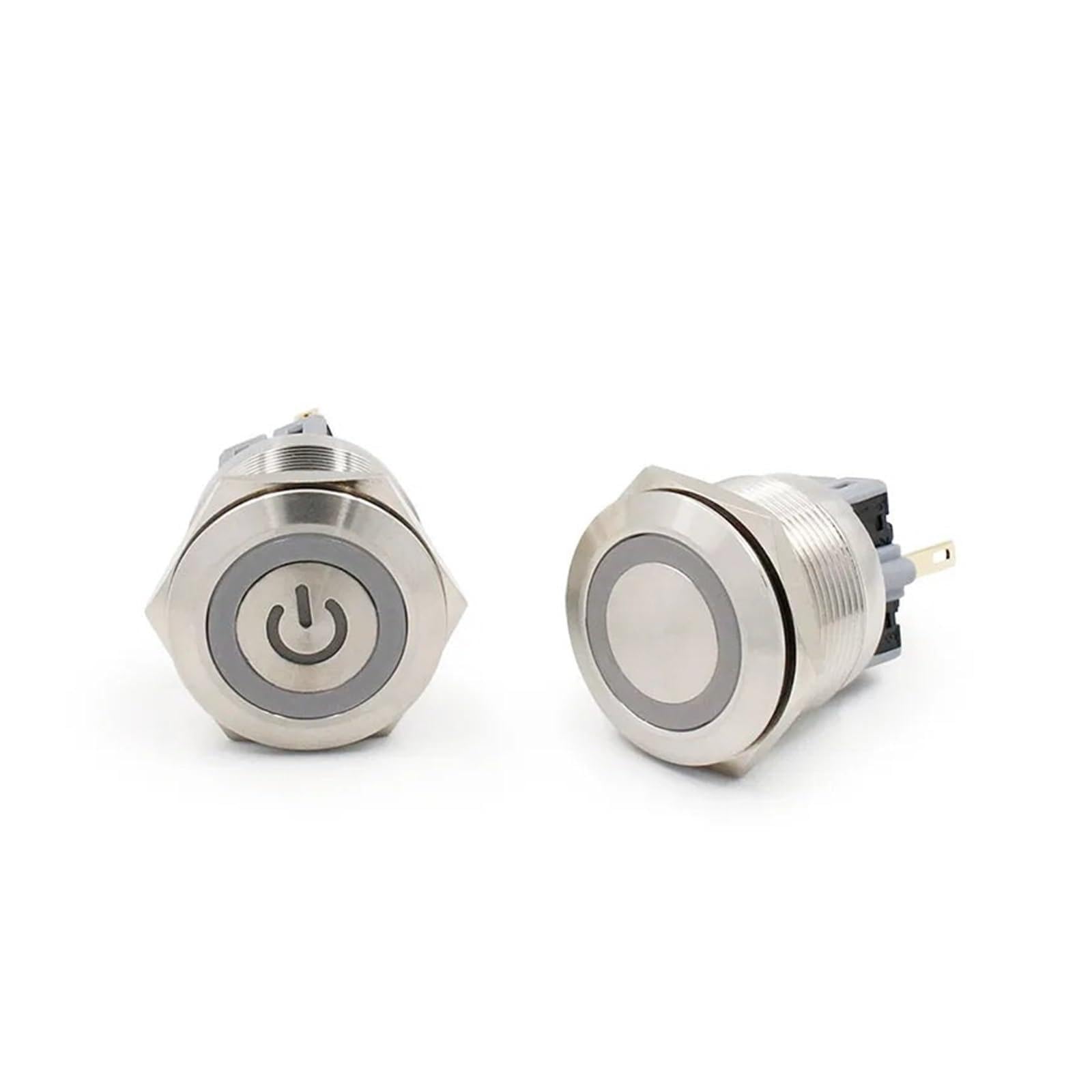 Bouton-poussoir 25mm étanche en acier inoxydable pour sécuriser les circuits électriques 12V