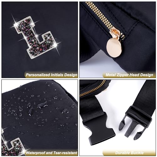 Image of Uygafly Graduation Gifts for Girls Teens Kids Women Her - 2024 Graduation Gifts,Belt Bag Cute Trendy Stuff Graduation Essentials Accessories | Black,Initial L