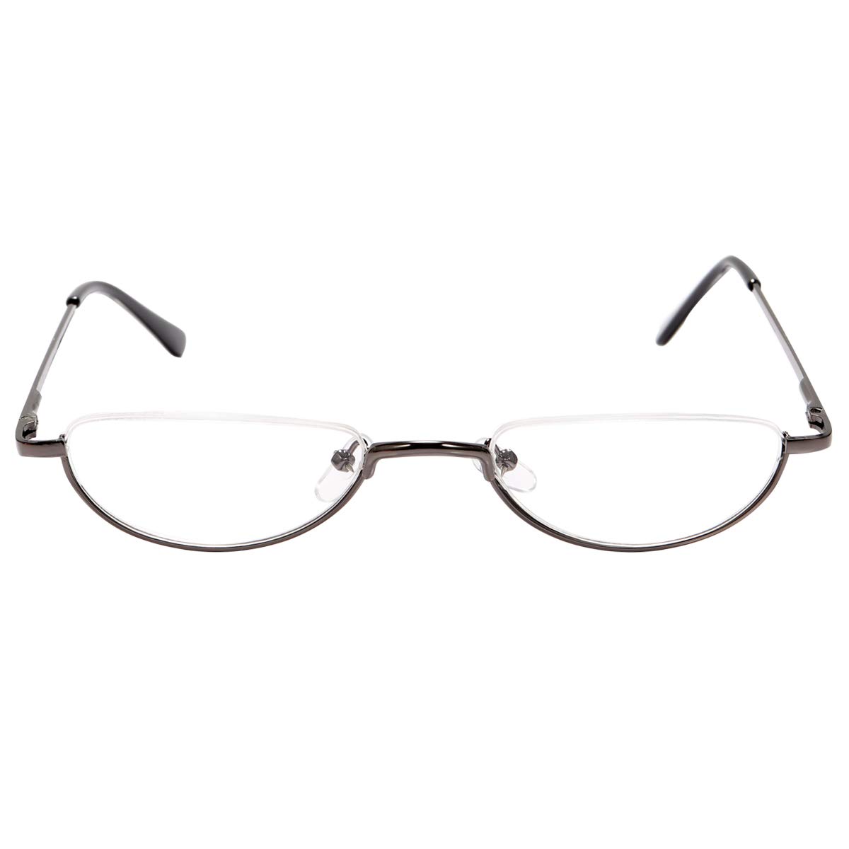 Fuaisi Vintage Alloy Half Moon Classic Reading Glasses Men And Women Half Frame Slim Glasses