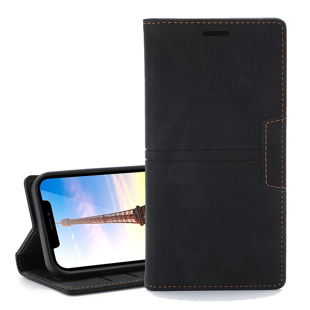 ZYIMOU Cover per iPhone XR Compatibile con MagSafe, Magnetica Custodia iPhone XR Traslucida Opaca Posteriore Antiurto Antigraffio Retro Protettiva Case, Nero