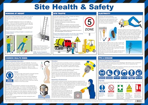 Image of Safety First Aid Group Laminated Site Health and Safety Poster