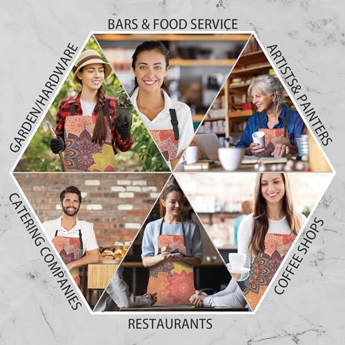 Ciaidu Boho Mandela Floral Apron thumb #6