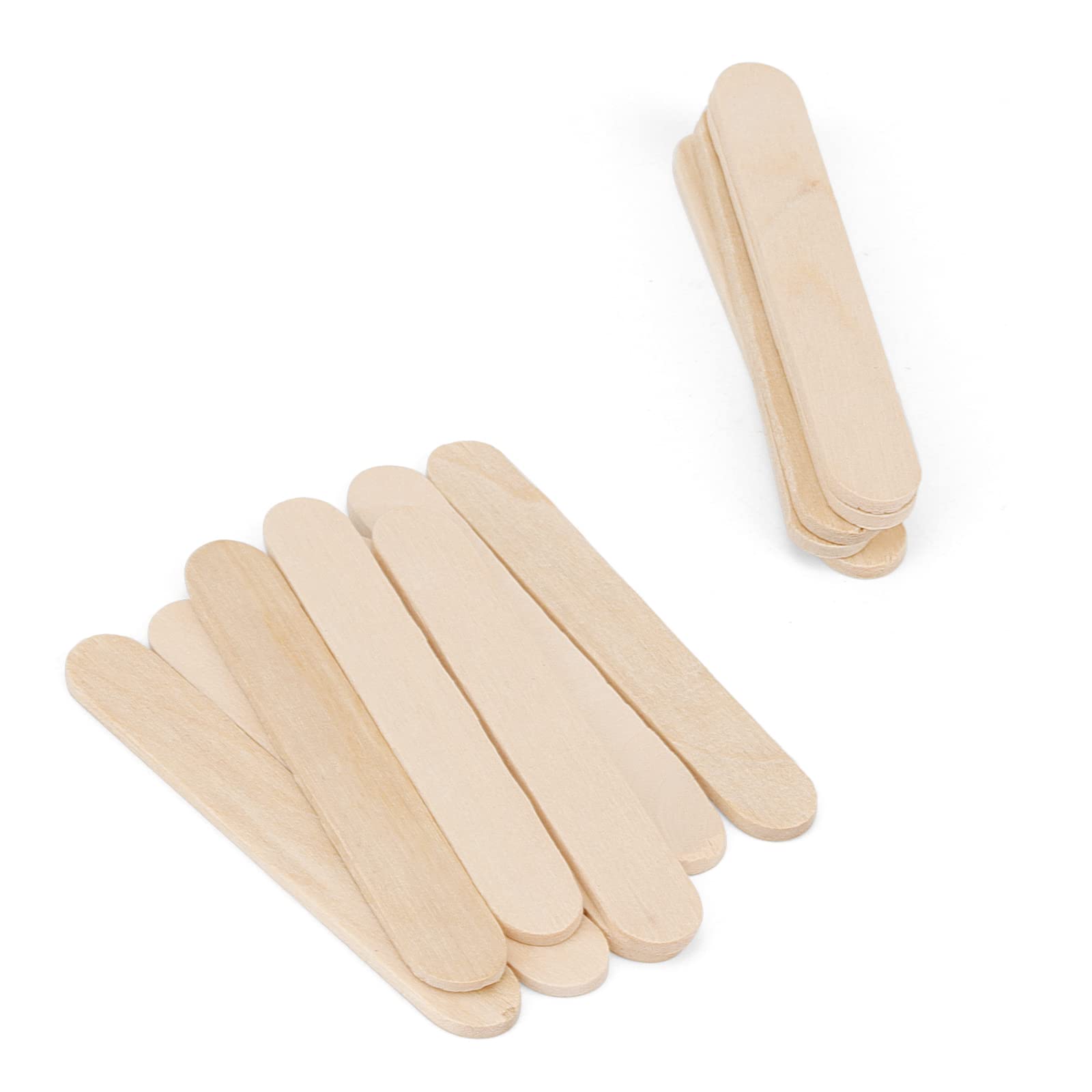 KEILEOHO 1000 bastoncini per lecca lecca in legno, bastoncini per ghiaccioli in legno, bastoncini per gelato, per artigianato, arte, fai da te, decorazione