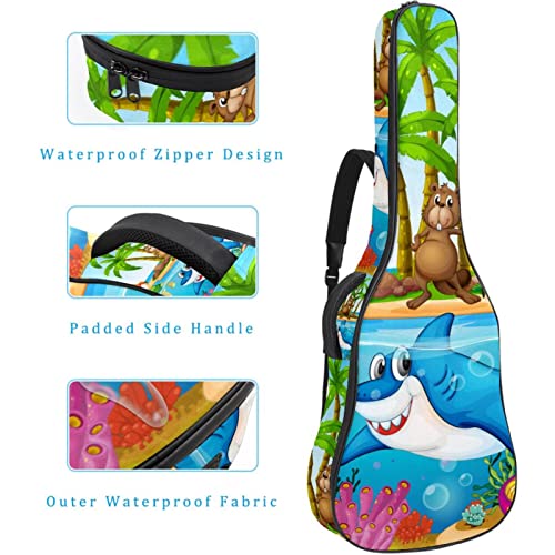 Housse pour guitare acoustique – Motif tortue dans l’eau – 1 cm d’épaisseur – Rembourrée – Étanche – 101,6 cm – 102,6 cm… - Les Beatles, Paul McCartney, John Lennon, RIngo Starr, George Harrison Housse pour guitare acoustique - Motif tortue dans l'eau - 1 cm d'épaisseur - Rembourrée - Étanche - 101,6 cm - 102,6 cm… – Image 5