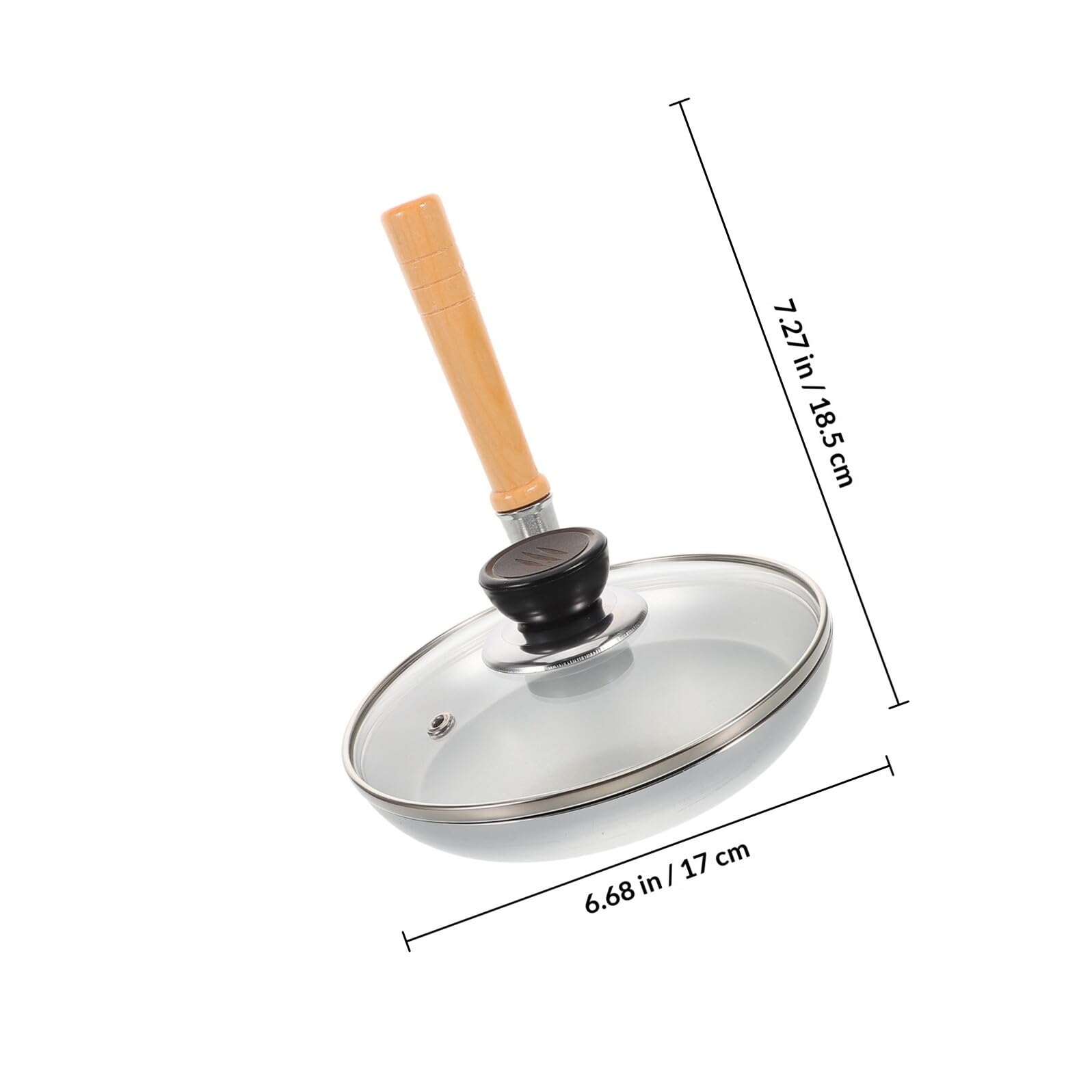 Toyvian Padella Giapponese per Uova Antiaderente Rivestimento Ergonmico per Tamagoyaki, Padella Piccola per Colazione e Uova
