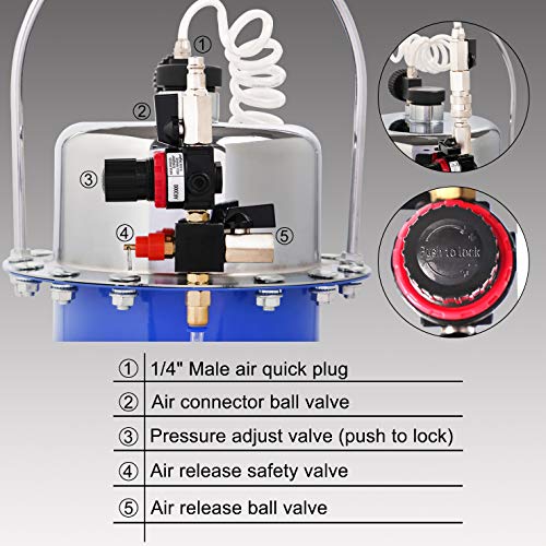 Image of YSTOOL Brake Bleeder Kit Pneumatic Pressure Clutch Fluid Bleeding Tool Set