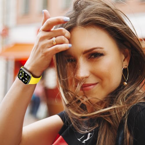 Image of 8 Pack Bands Compatible with Apple Watch Band 38mm 40mm 41mm 42mm 44mm 45mm 46mm 49mm for Women Men, Soft Silicone Sport Strap for iWatch Series Ultra 11 10 9 8 7 6 5 4 3 2 1 SE /SE 2nd /SE 3nd