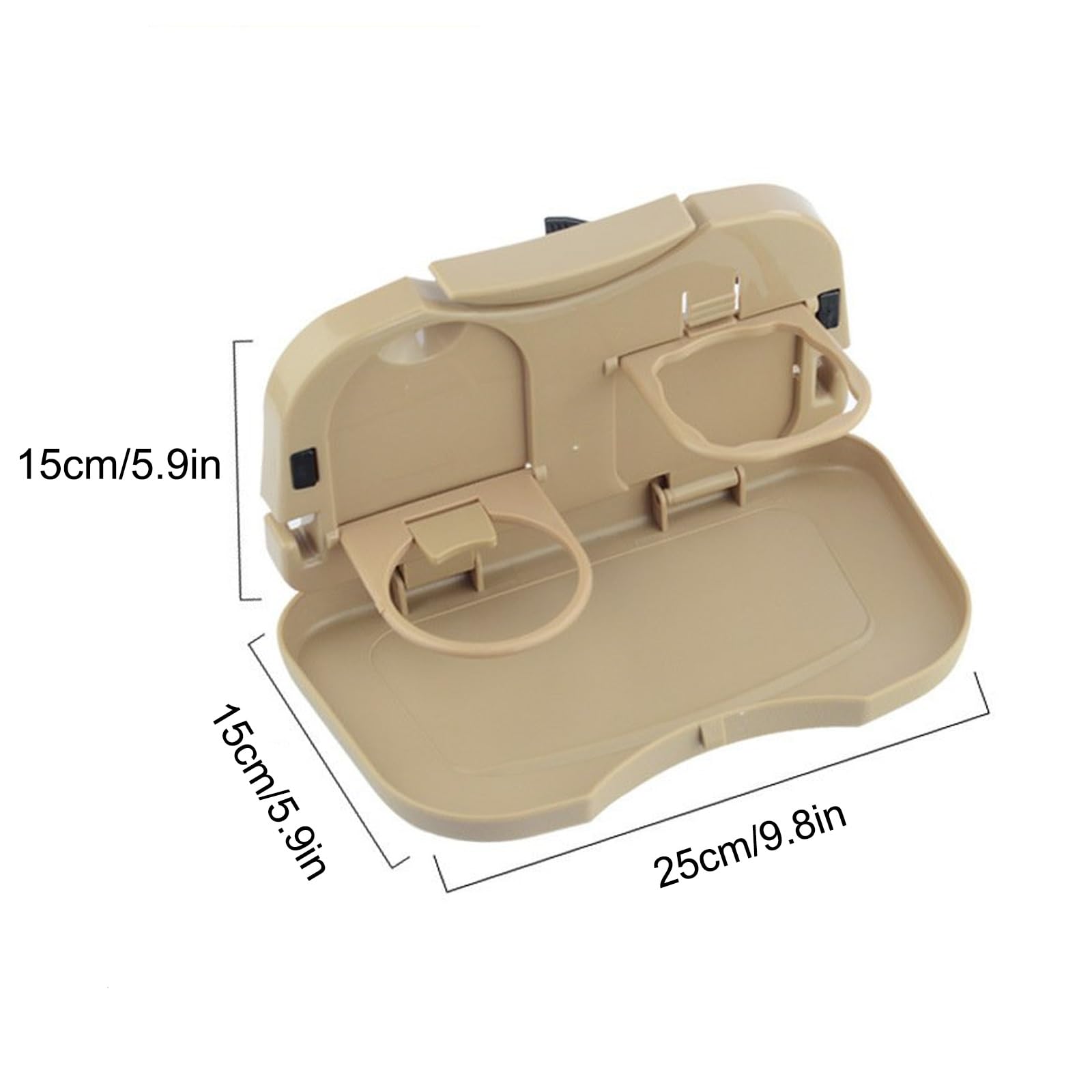 Bandeja portátil para asiento de coche con soporte para bebidas, mesa plegable para reposacabezas de asiento trasero para comer, mesa de viaje multifunción para niños y adultos, estable y conveniente