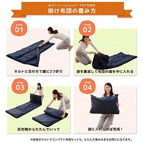 EMOOR Japanese Futon Set with Storage Case, Twin Size