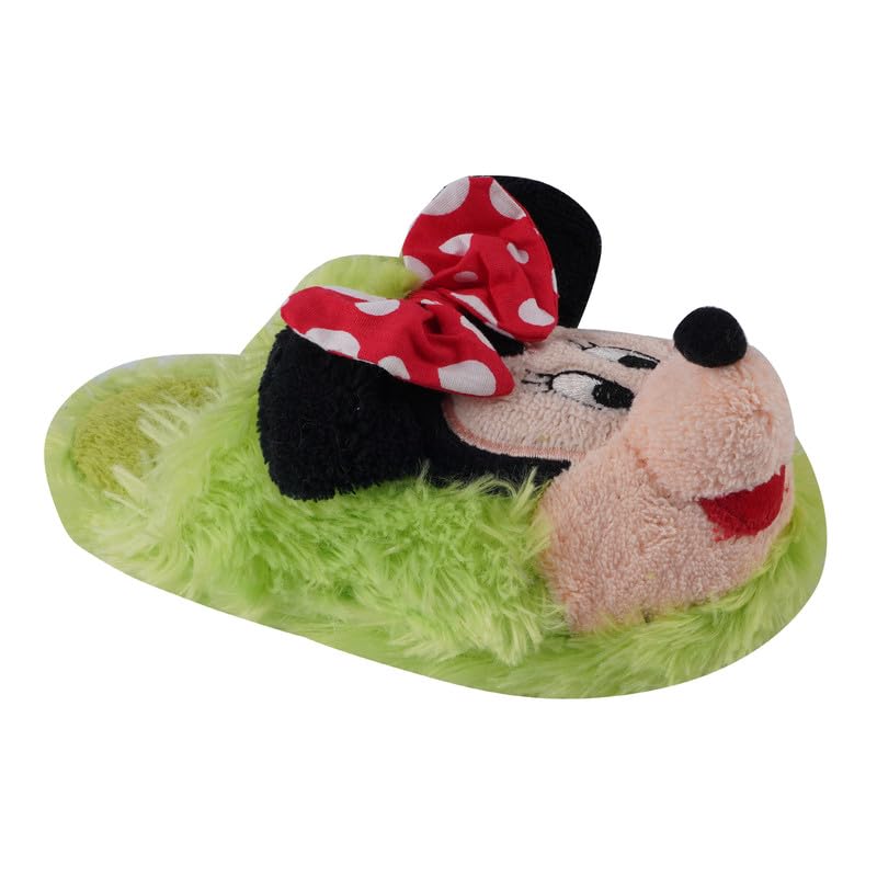 Krystle Mickey Mouse Toddler Boys Plush fur Slippers with 3D Ears (4 Years)(Green) (B0DC1WNFHP) Amazon Price History, Amazon Price Tracker