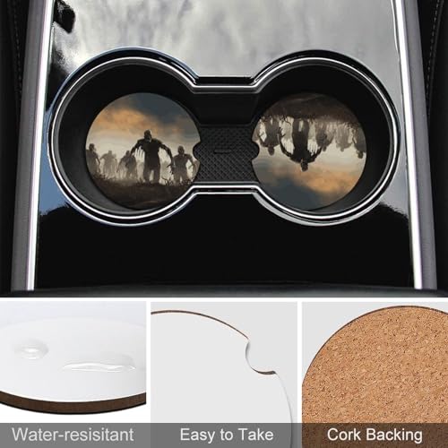 Dessous de verre voiture zombie pour protéger votre intérieur avec style - 6