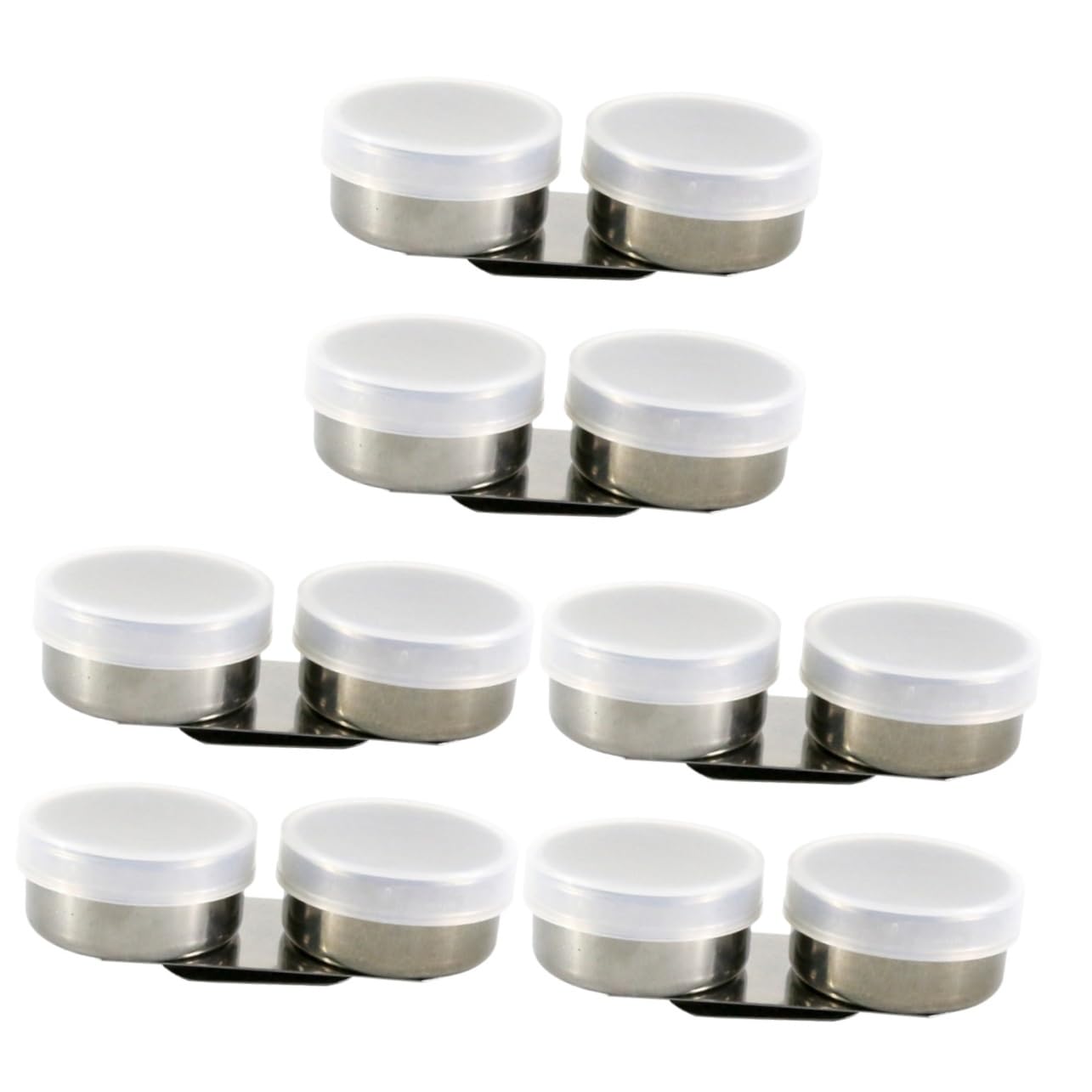 LALAFINA 3sets Paint Cups Lids Bulk Mixing Cups Cover Brush Cleaner Easy to Use No Tools Required 2pcs*3