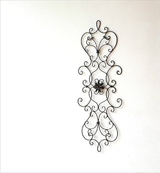 レトロ アイアン ウォールデコ 花模様 壁飾り　100M498 レトロ アイアン ウォールデコ 花模様 壁飾り 100M498