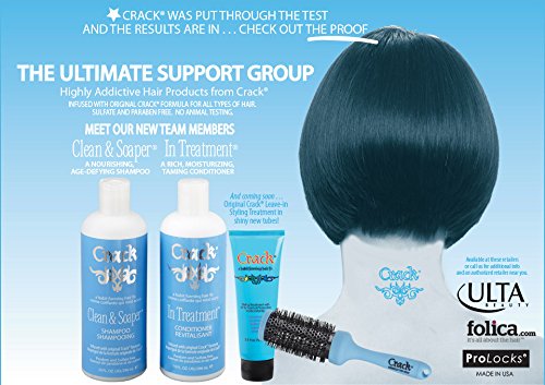 ProLocks Crack Complete Set: 10oz Shampoo & Conditioner, 1.25oz Leave-In Treamtnet and Cermaic Thermal Brush!