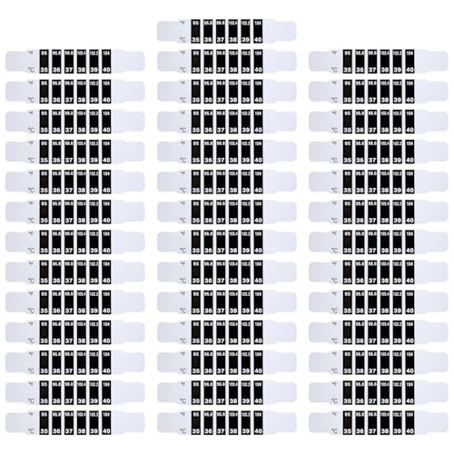 40 Pegatinas Para La Frente De Los Niños, Pegatinas De Temperatura Para Niños, Pegatinas De Temperatura Para La Frente, Tiras De Termómetro Para Bebés, Pegatinas Para Tarjetas De Temperatura