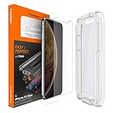 【Spigen】 iPhone XS Max ガラスフィルム 【貼り付けキット付き】 6.5インチ 用 薄さ0.4mm 【日本製旭硝子採用】 強化ガラス 液晶保護フィルム 高透過率 液晶パネル 保護 3D Touch Face ID 対応 065GL24819 (Glas.tR EZ Fit (1枚入))