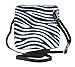 Produktbild Girly Handbags Echter Wildleder-Kreuz-Körper-Schulter-Beutel (Zebra Weiß)