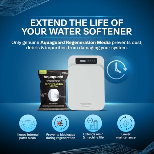 Image of Aquaguard Water Softener Regeneration Media Salt (10 Kg) | 5-IN-1 BENEFIT | CERTIFIED DUST FREE 99.9% PURE