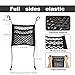 VEHIRIE 3-Layer Car Mesh Organizer Storage Between Front Seats Kid Dog Pet Net Barrier Car Net Pocket Elastic Tissue Purse Holder Netting for SUV, Van