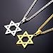 U7 Jewish Jewelry 18K Gold Plated Star of David Pendant Necklace Chain Israel Necklace for Men