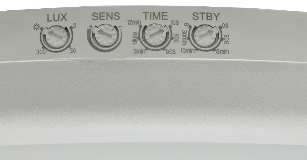 ChiliTec - Lámpara LED de Techo con Sensor de Movimiento HF IP54 (22 W, 8 m de Alcance)