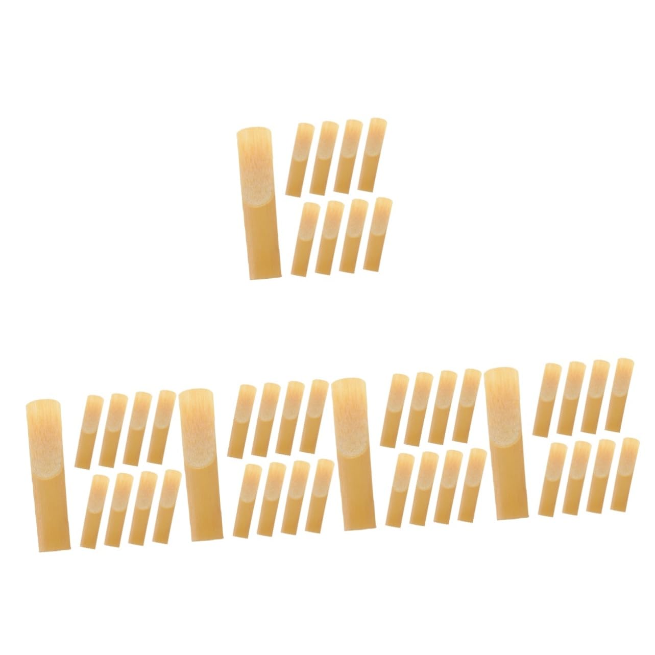 GOOHOCHY 5sets Alto Sax Compact Tips Saxophone Replacement Parts Saxophone Accessories 10pcs*5