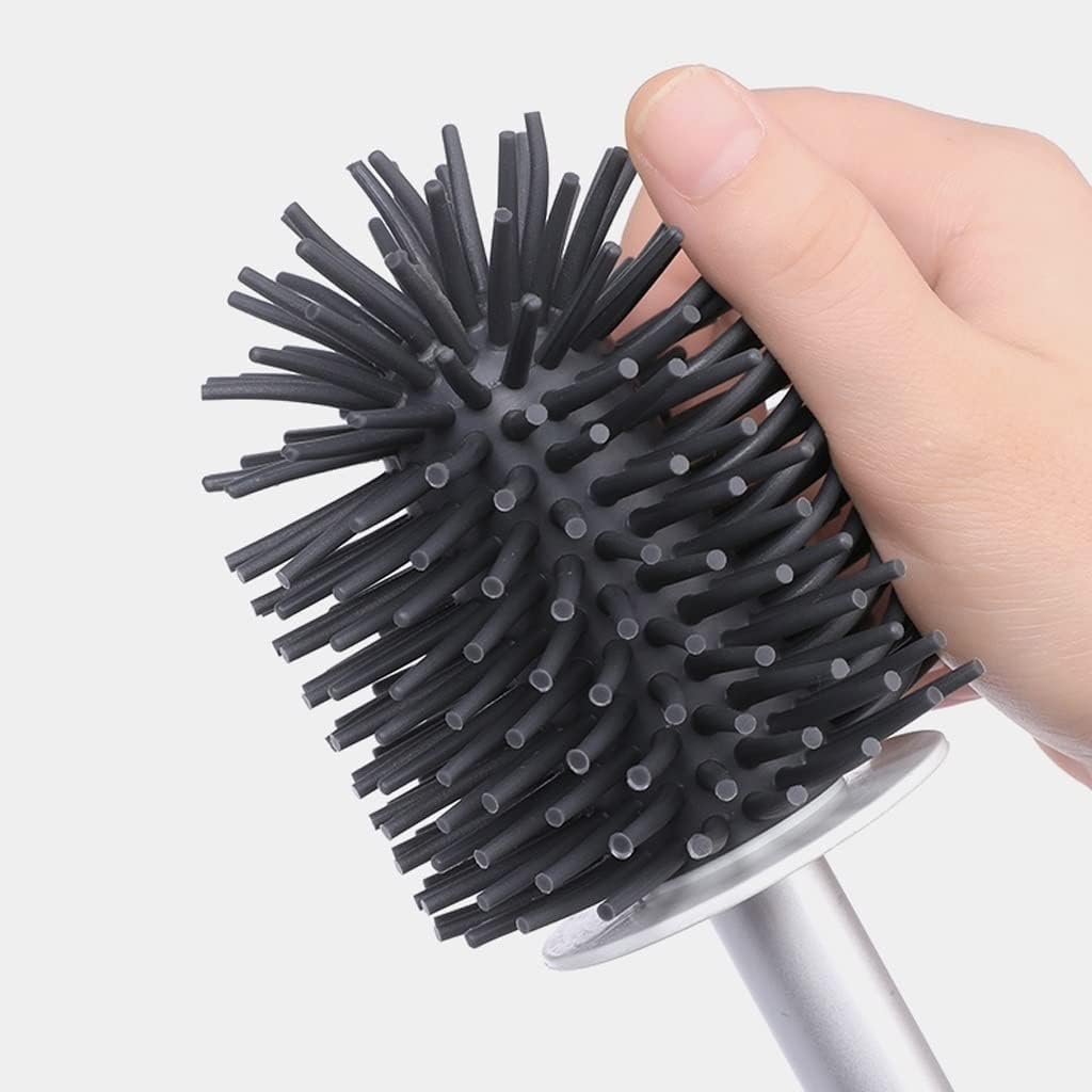 Toilet Brush Holder Toilet Brush Holder Household Toilet Cleaning Brush Bathroom Long Handle Soft Bristled Toilet Bowl Brush 360° No Dead Angle Cleaning Brushs Set Toilet Brush Holders