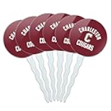 GRAPHICS & MORE College of Charleston Official Logo Cupcake Picks Toppers Decoration Set of 6
