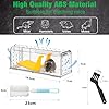 2 Pack Humane Mouse Traps for Indoors No Kill Live Catch,Pets and Children Friendly Mouse Trap Mice Release Mouse,Washable Reusable Outdoors Rat Traps with Cleaning Brush,Field Mouse Rodent Control