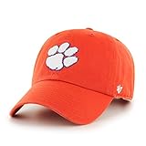 NCAA Clemson Tigers Clean Up Adjustable Hat, One Size, Orange