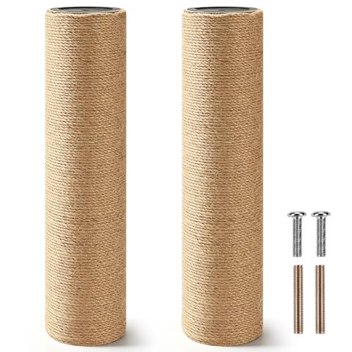 2 unidades postes rascadores recambio de yute natural